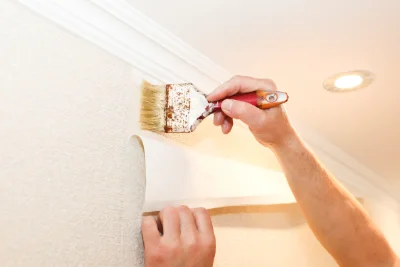 Pose de papier peint à la Vallée — revêtements muraux et toiles de verre